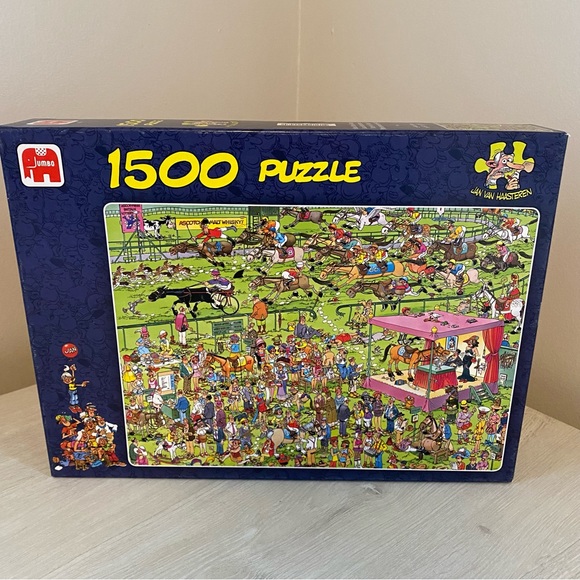 Jumbo Other - Jumbo Jan Van Haasteren Puzzle Ascot Horse Racing - 1500 Pieces - 90x60 Good